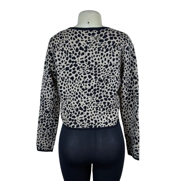 Le Lis Womens Animal Print Rayon Polyester Sweater & Tank Top Set Stylish Size - Picture 3 of 11